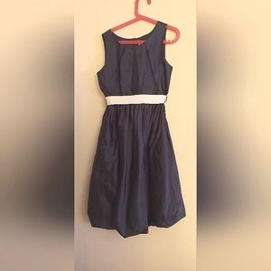 Navy bubble hem formal dress 14 girls